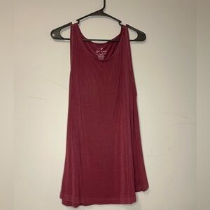 American Eagle Outfitters Maroon Tank Top